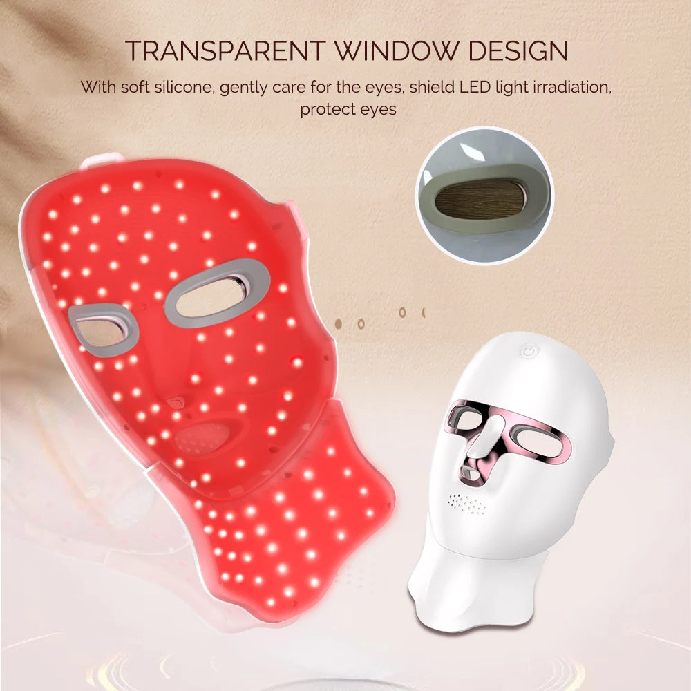 LED Gezichts- en Nekmasker — Photon Lichttherapie, Versteviging & Huidverjonging