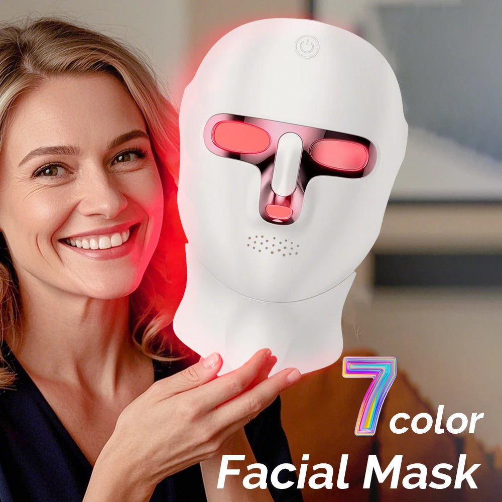 LED Gezichts- en Nekmasker — Photon Lichttherapie, Versteviging & Huidverjonging
