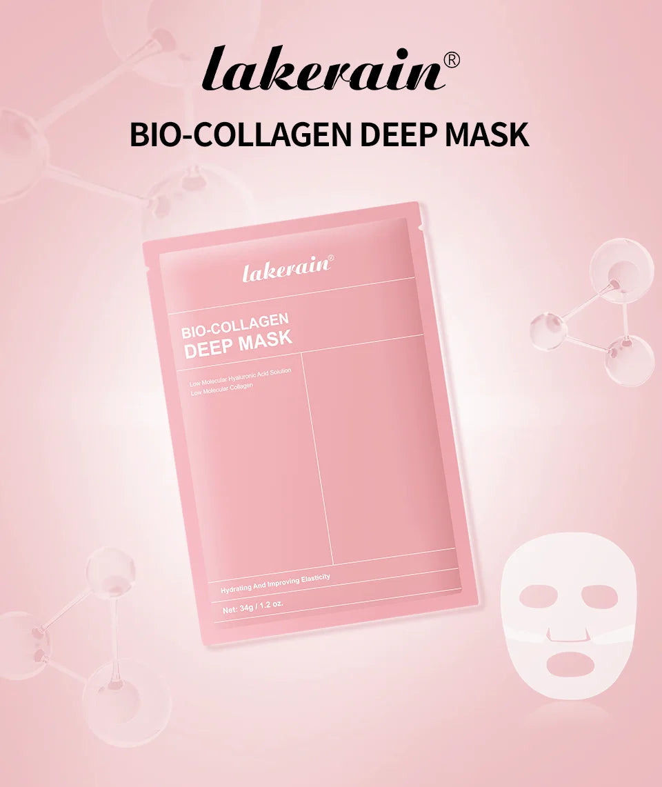 Bio-Collageen Diep Nachtmasker 34g — Hydratatie, Poriënverkleining & Stralende Huid