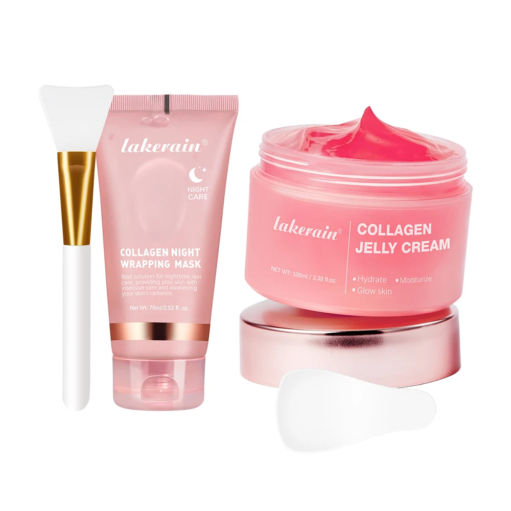 Collageen Jelly Crème Peel-Off Nachtmasker — Hydratatie & Verstrakking