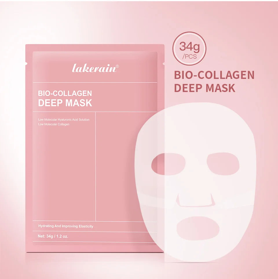 Bio-Collageen Diep Nachtmasker 34g — Hydratatie, Poriënverkleining & Stralende Huid