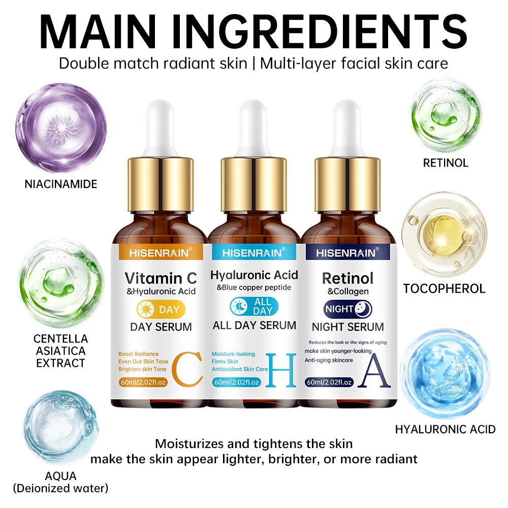 Vitamine C & Retinol Serum Duo — Anti-Aging & Diepe Hydratatie