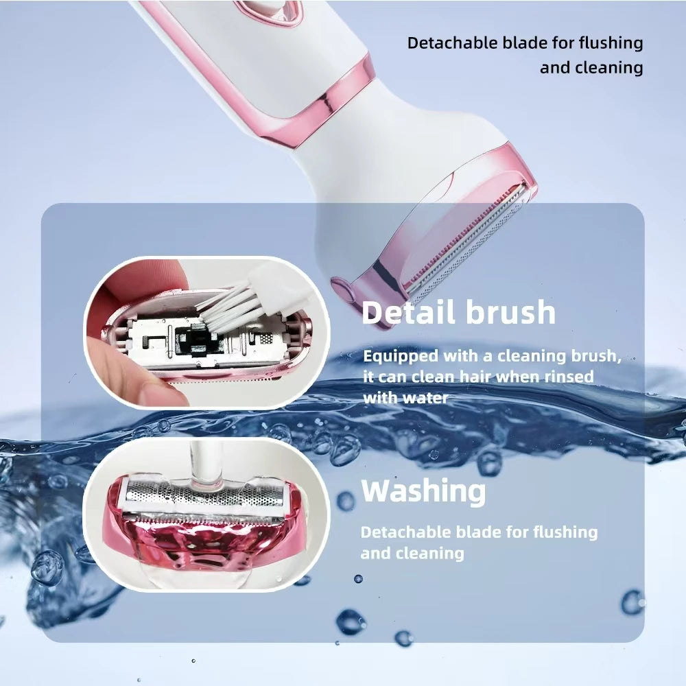 4-in-1 Elektrische Dames Epilator – Pijnloos Ontharen, Scheren & Trimmen
