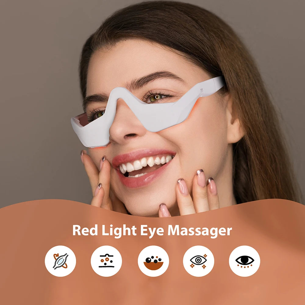 3D Oogmassager – Warmte, Vibratie & Acupressuur voor Ontspannen Ogen