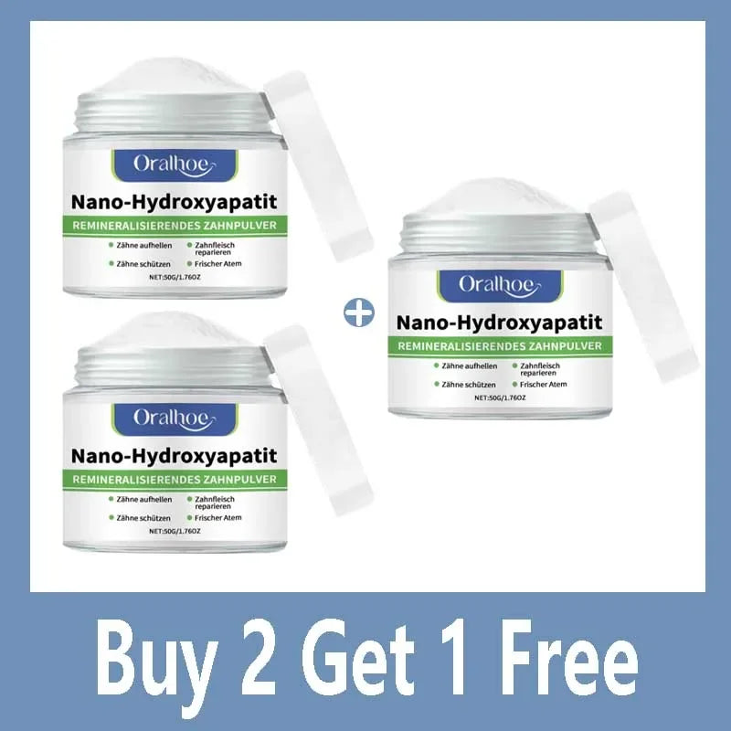 Whitening Tandpoeder met 10% Hydroxyapatiet – Remineralisatie & Frisse Adem