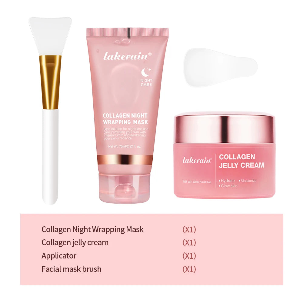 Collageen Jelly Crème Peel-Off Nachtmasker — Hydratatie & Verstrakking