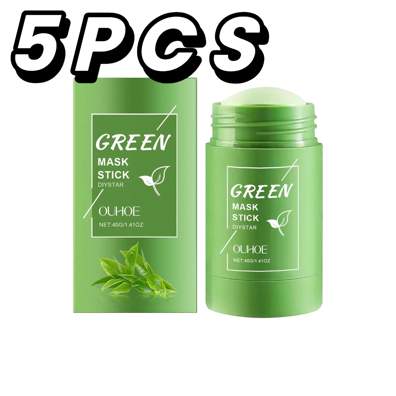 Green Tea Clay Mask Stick — Poriënreiniging, Anti-Acne & Stralende Huid