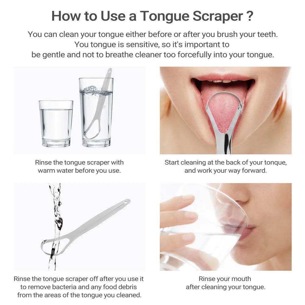 RVS Tongschraper — voor Frisse Adem & Mondhygiëne