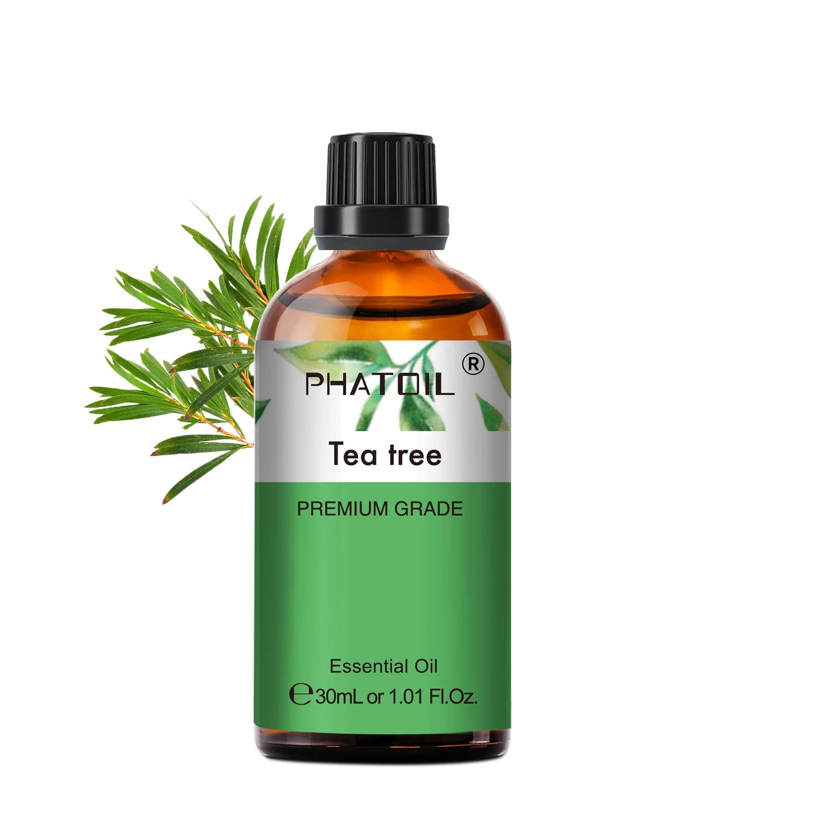 PHATOIL Essentiële Oliën Set 30ml – Lavendel, Citroen, Eucalyptus, Sandelhout & Bergamot voor Diffuser & DIY