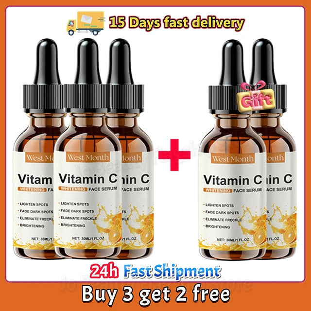 Vitamine C Whitening Serum — Vlekken Verwijderen, Brightening & Huidherstel