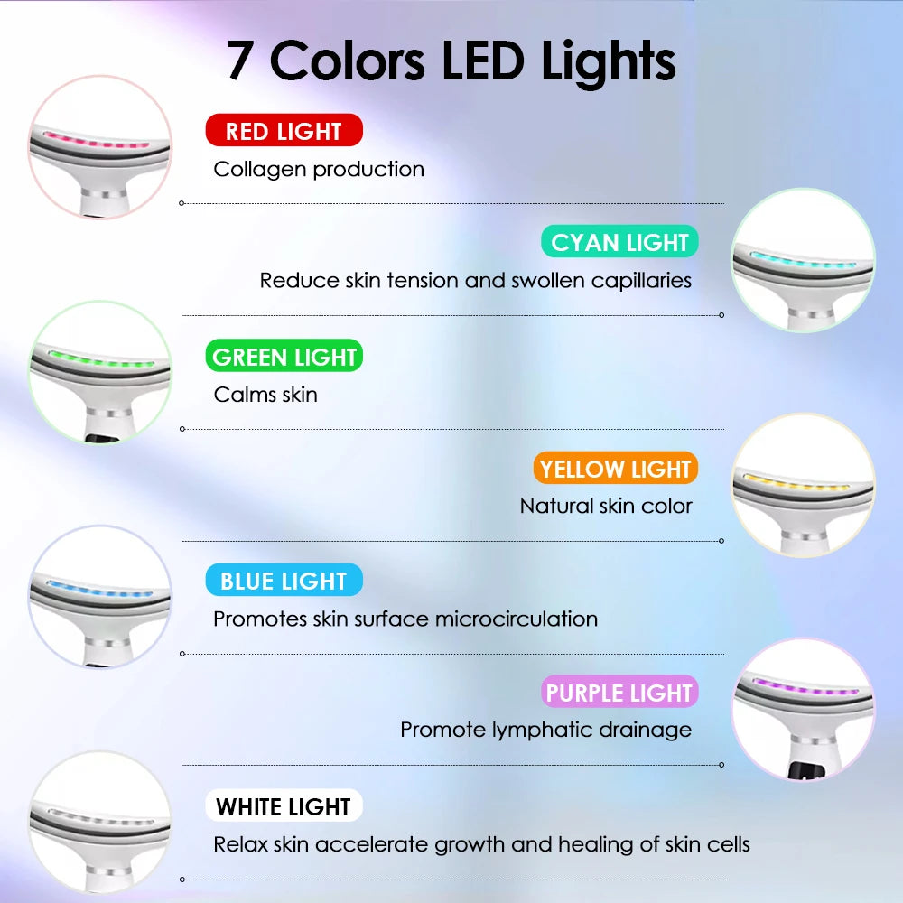 LED Nek & Gezicht Lifting Massager – Photon Therapie & Rimpelverwijdering