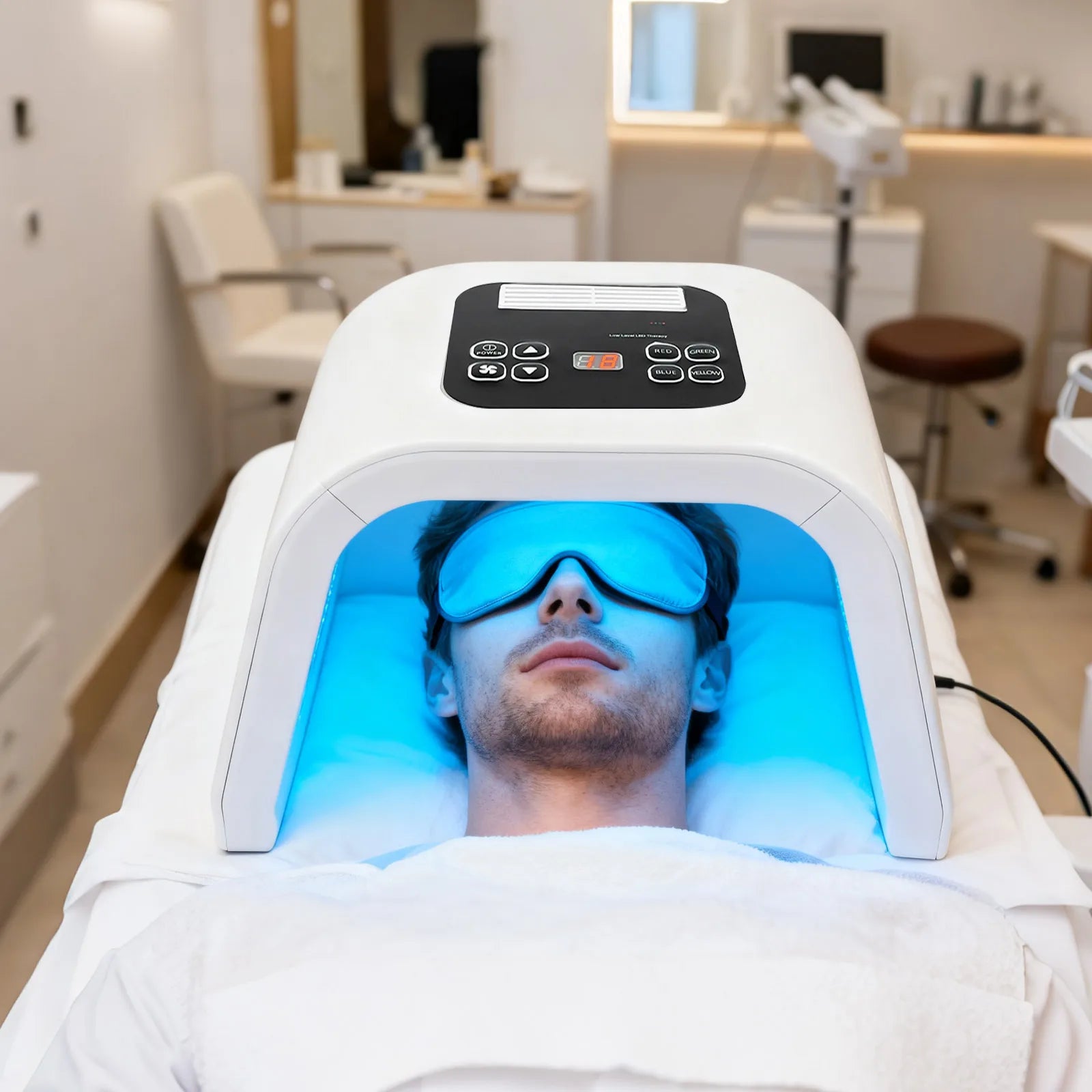 7-Kleuren PDT LED Gezichtsmasker – Professionele Photon Therapie