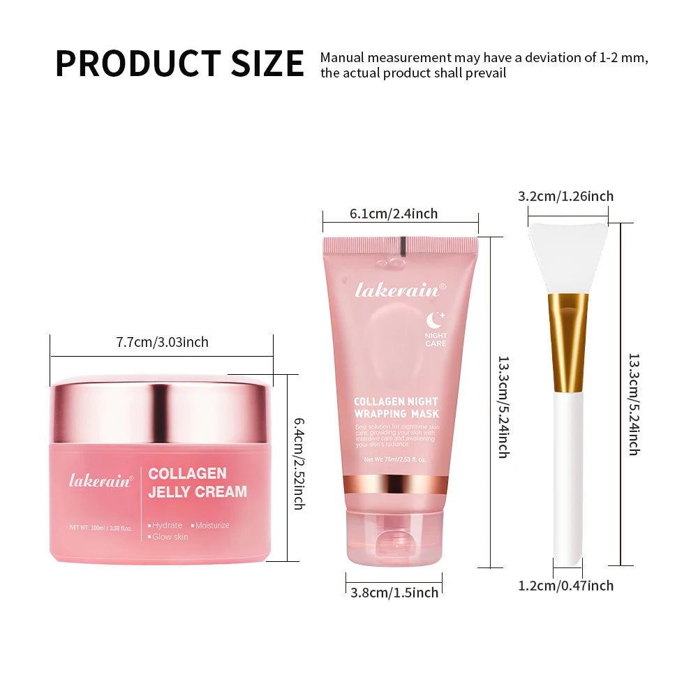 Collageen Jelly Crème Peel-Off Nachtmasker — Hydratatie & Verstrakking