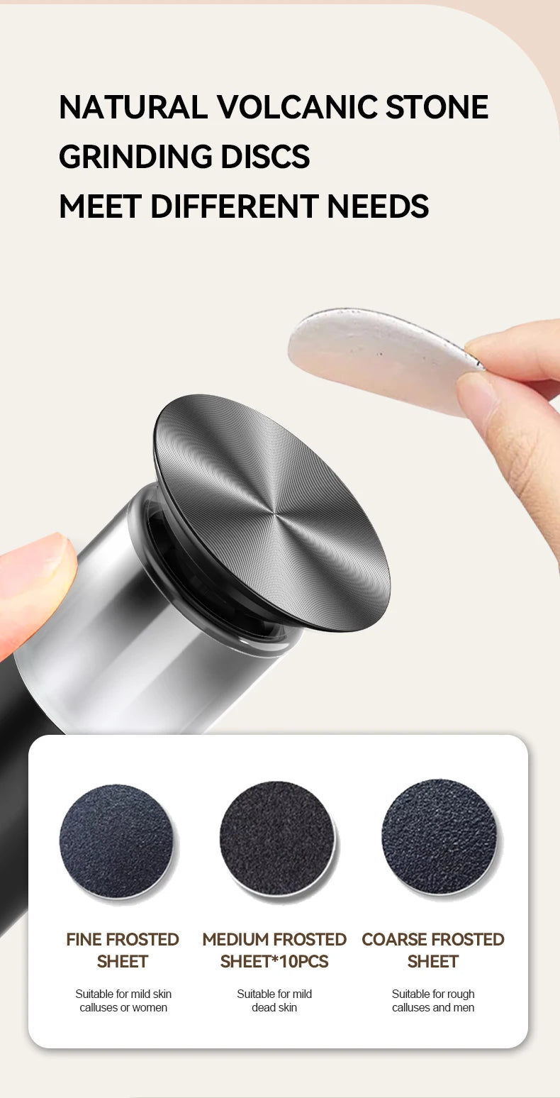 Electric Foot Grinder For Feet, 2-In-1 Foot File & Nail Polisher, Electric Callus Remover Pedicure File Unisex With Gift Box Kenza Beauty Lab