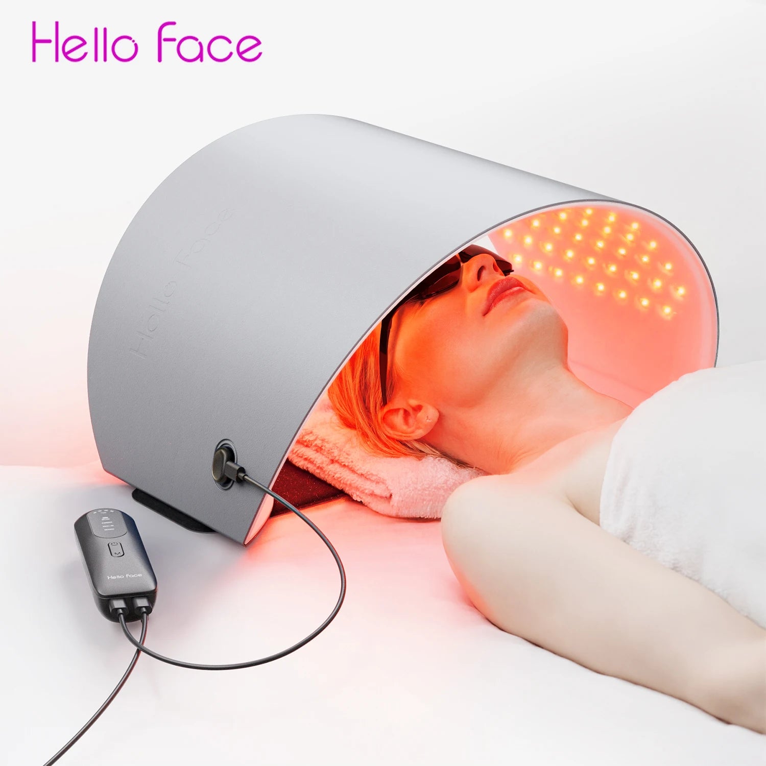 Hello Face L6 Roodlicht & Infrarood Therapiemasker – 510K Gecertificeerd