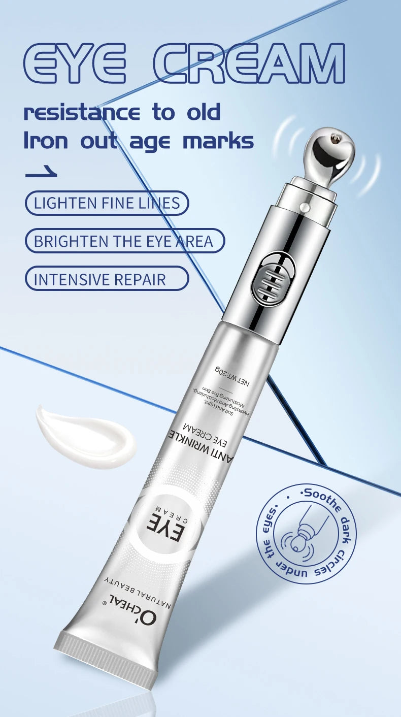 OCHEAL Elektrische Massage Oogcrème — Hyaluronzuur, Anti-Rimpel & Hydratatie