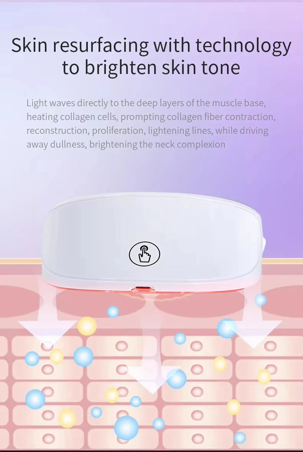 7-Kleuren Photon Nek LED Masker – Roodlicht Therapie, Anti-Aging & Huidverjonging