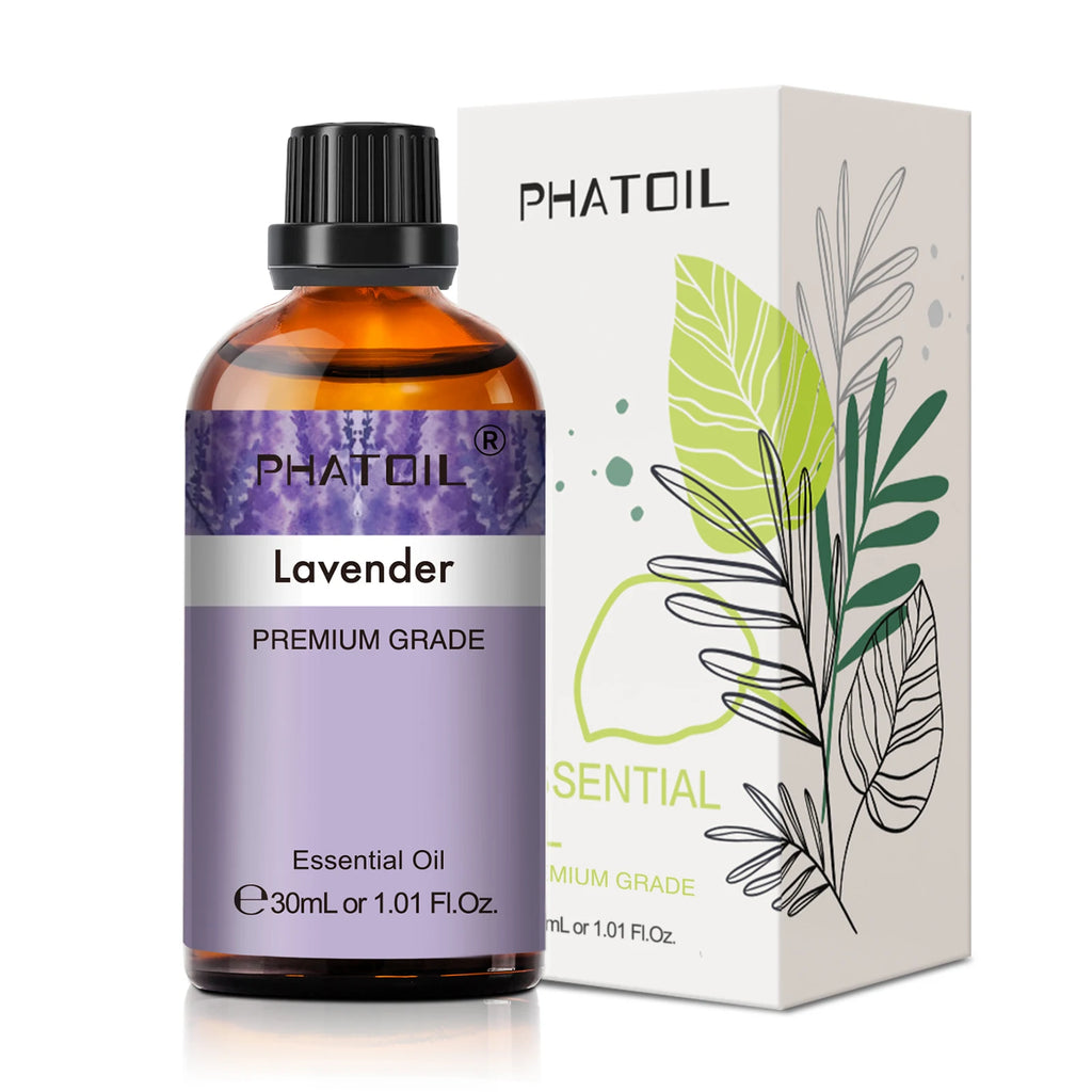 PHATOIL Essentiële Oliën Set 30ml – Lavendel, Citroen, Eucalyptus, Sandelhout & Bergamot voor Diffuser & DIY