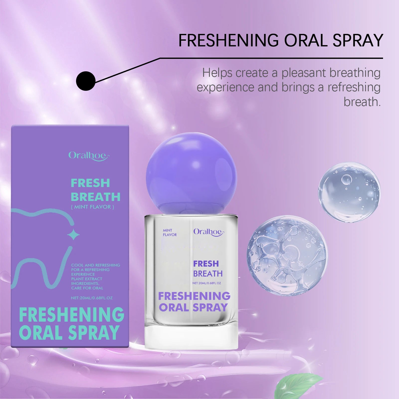 Mint Mondspray 20ml — Langdurig Frisse Adem & Alcoholvrij