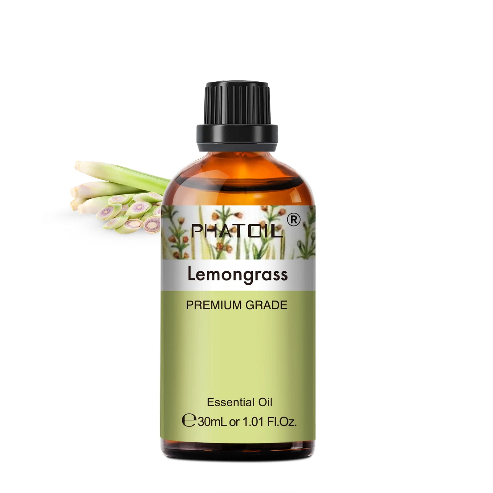 PHATOIL Essentiële Oliën Set 30ml – Lavendel, Citroen, Eucalyptus, Sandelhout & Bergamot voor Diffuser & DIY