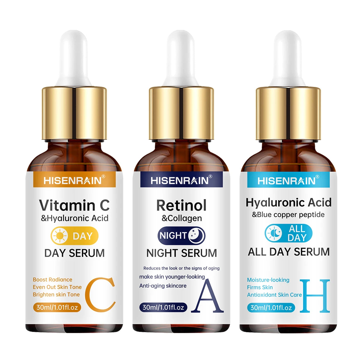 Vitamine C & Retinol Serum Duo — Anti-Aging & Diepe Hydratatie