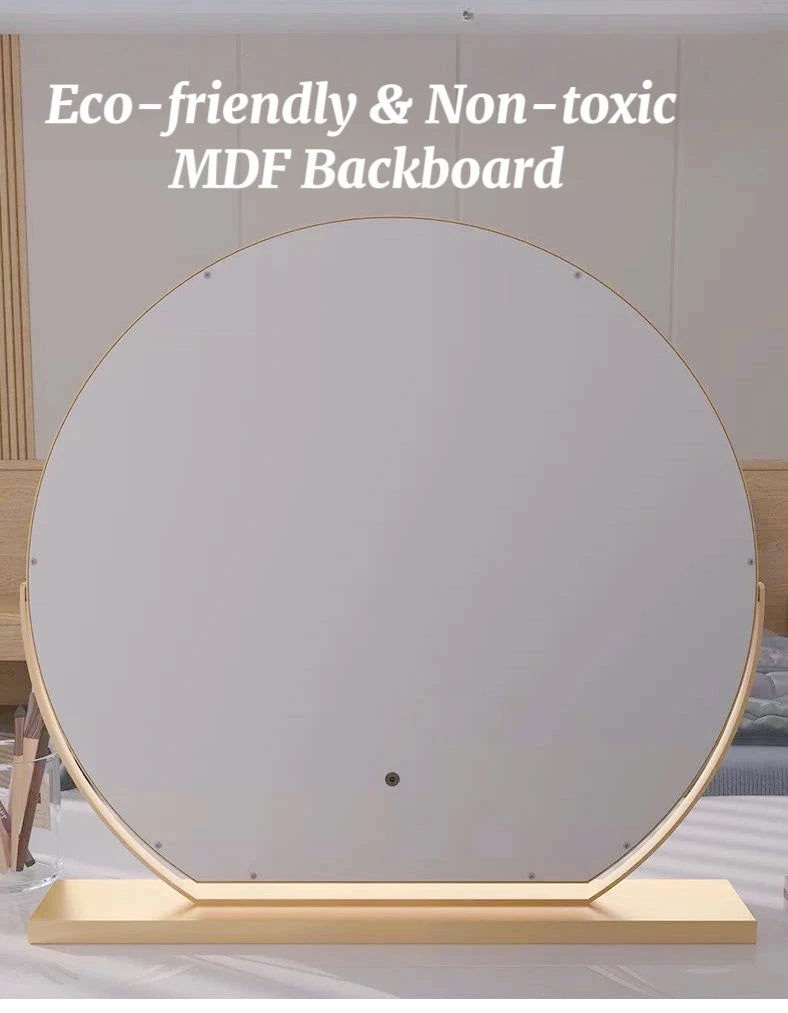 Vanity Makeup Mirror with Lights Detachable 15x Magnification 3 Color Lighting Modes Touch Screen Control 360°Rotation Kenza Beauty Lab