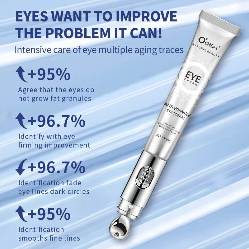 OCHEAL Elektrische Massage Oogcrème — Hyaluronzuur, Anti-Rimpel & Hydratatie