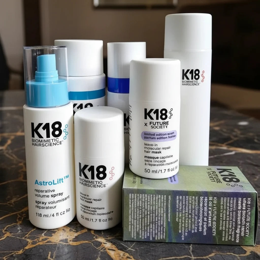 K18 Leave-In Haarmasker — textuur close-up
