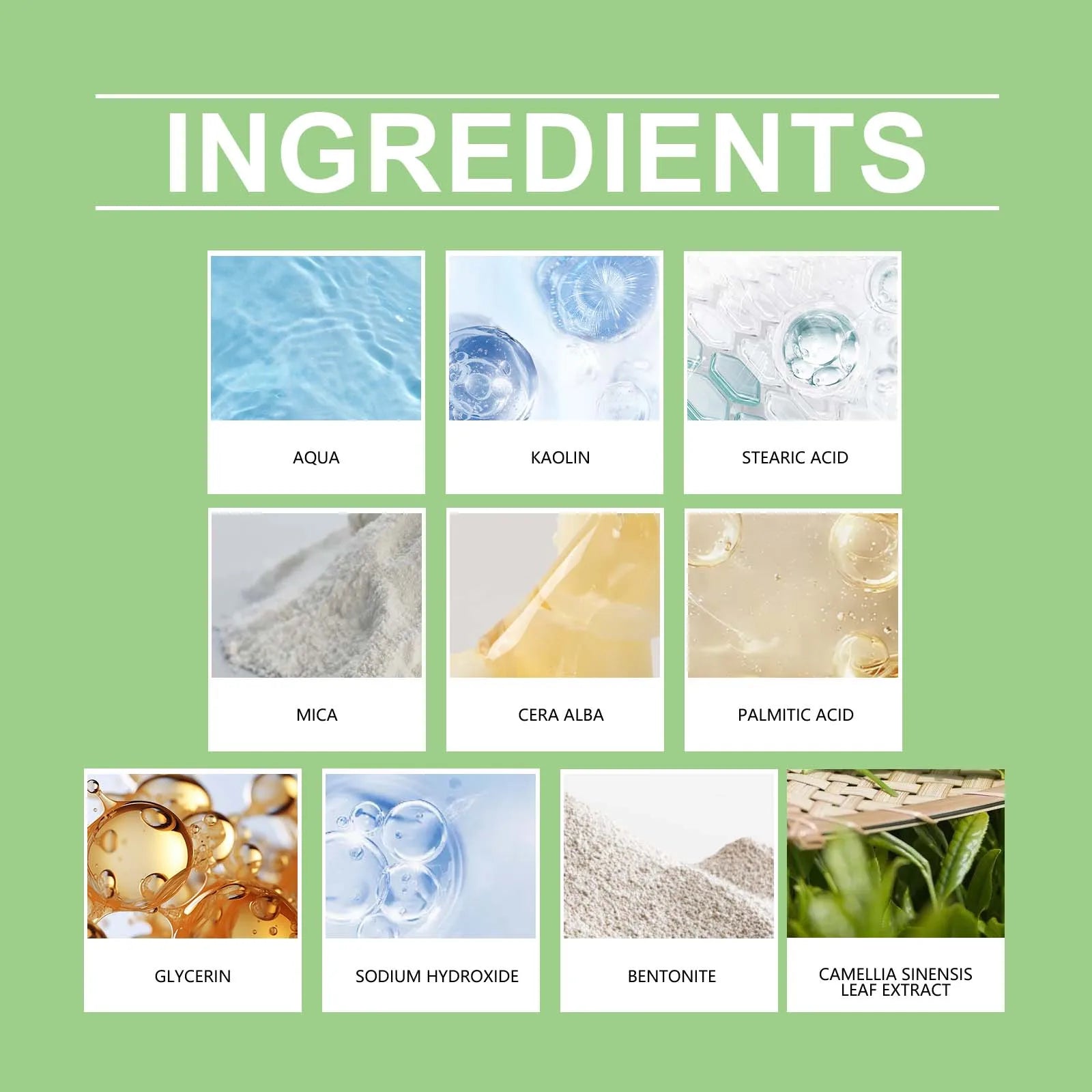Green Tea Clay Mask Stick — Poriënreiniging, Anti-Acne & Stralende Huid