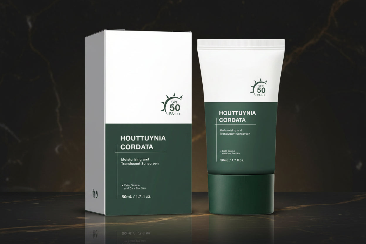 SPF50+ zonnebrandcrème met Centella – detail