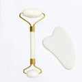 Natuurlijke Jade Roller & Gua Sha Set — Gezichtsmassage voor Lifting, Ontspanning & Stralende Huid
