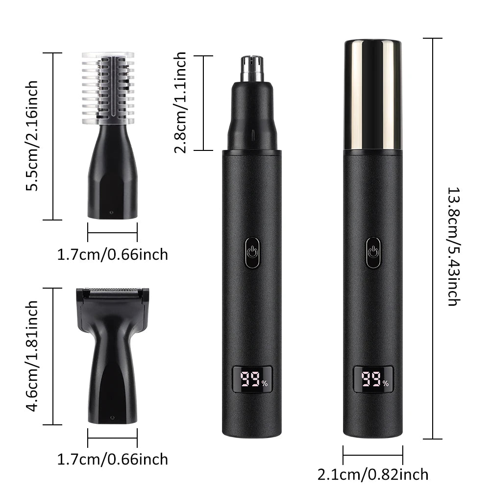 Oplaadbare Neushaar Trimmer & Gezichtshaar Scheerapparaat — Draagbare Grooming Tool