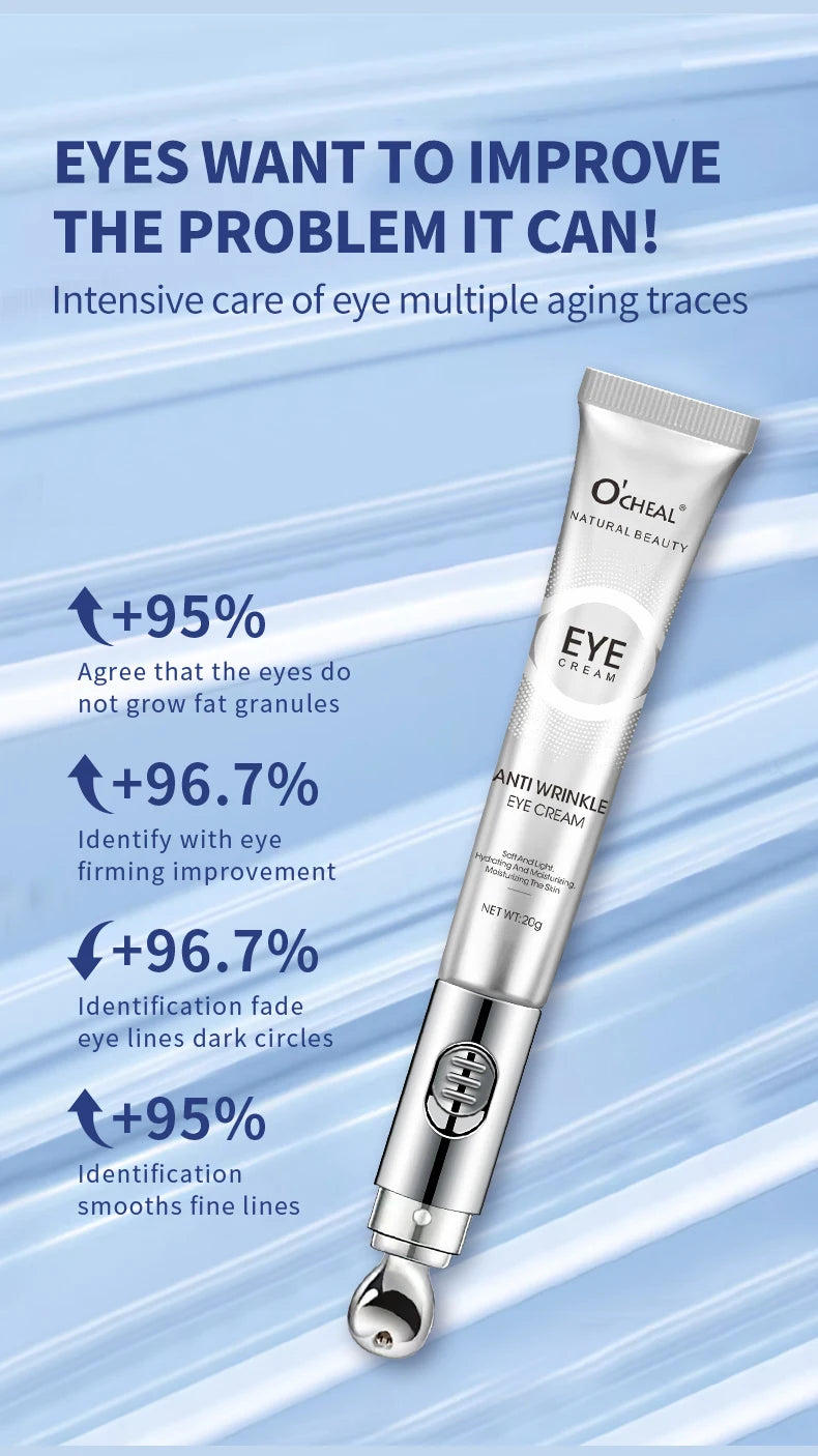 OCHEAL Elektrische Massage Oogcrème — Hyaluronzuur, Anti-Rimpel & Hydratatie