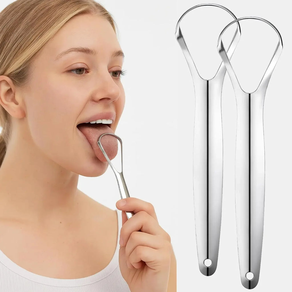 RVS Tongschraper — voor Frisse Adem & Mondhygiëne