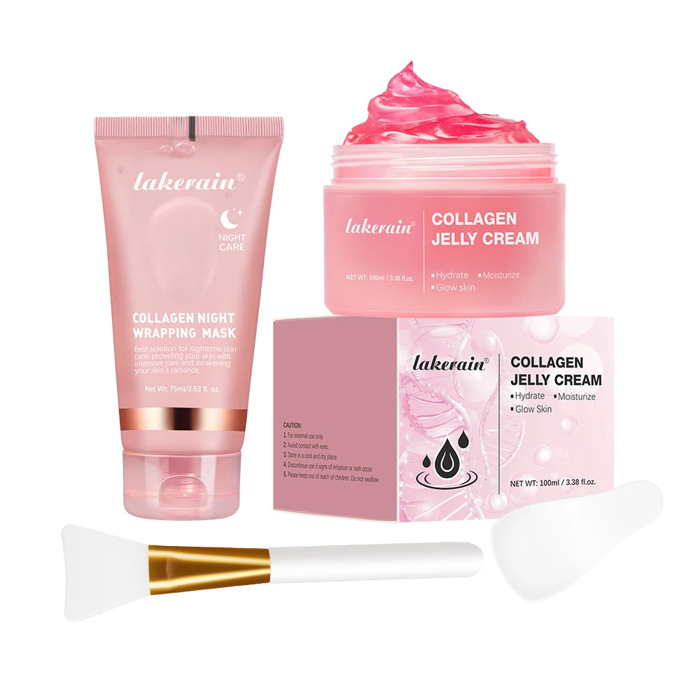 Collageen Jelly Crème Peel-Off Nachtmasker — Hydratatie & Verstrakking