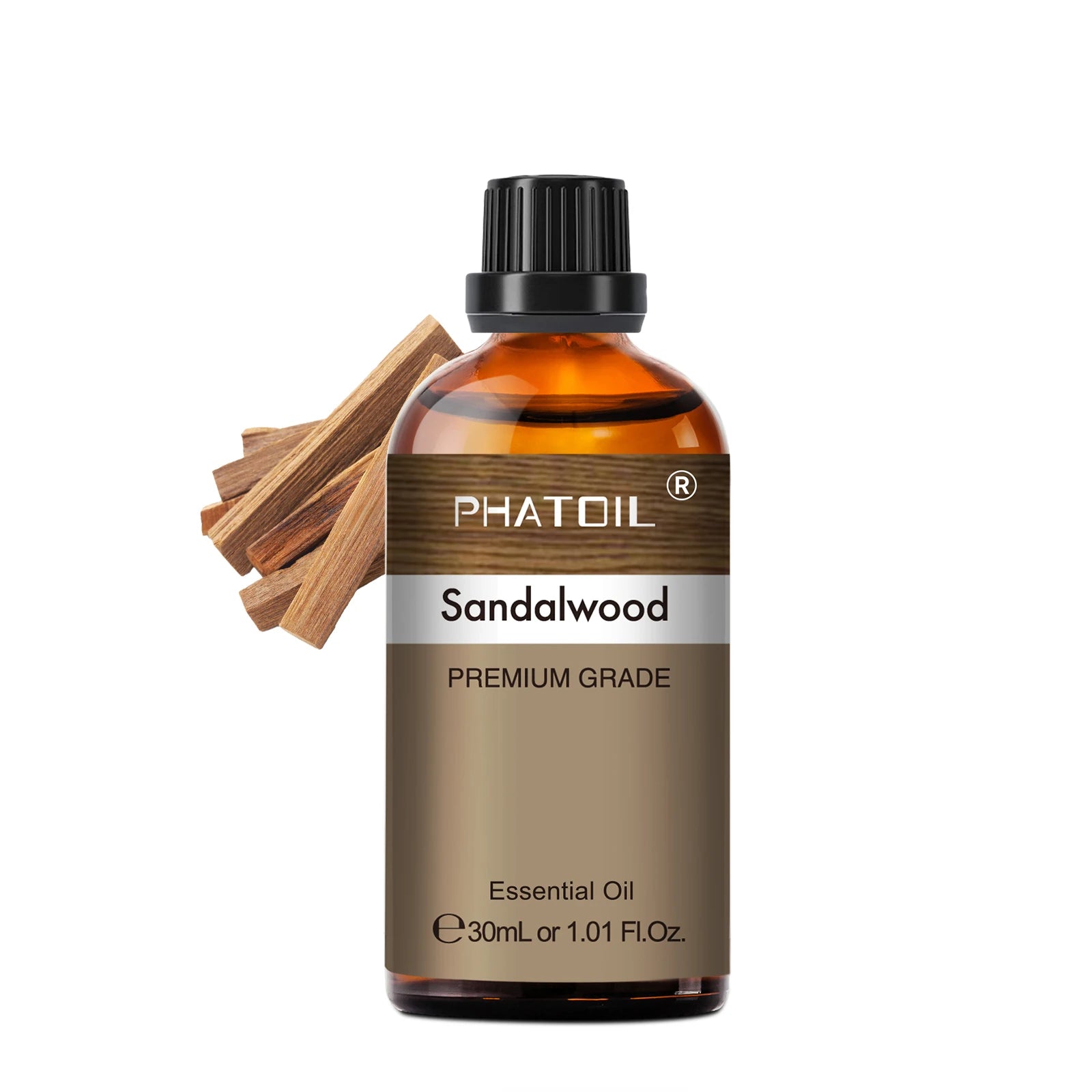 PHATOIL Essentiële Oliën Set 30ml – Lavendel, Citroen, Eucalyptus, Sandelhout & Bergamot voor Diffuser & DIY