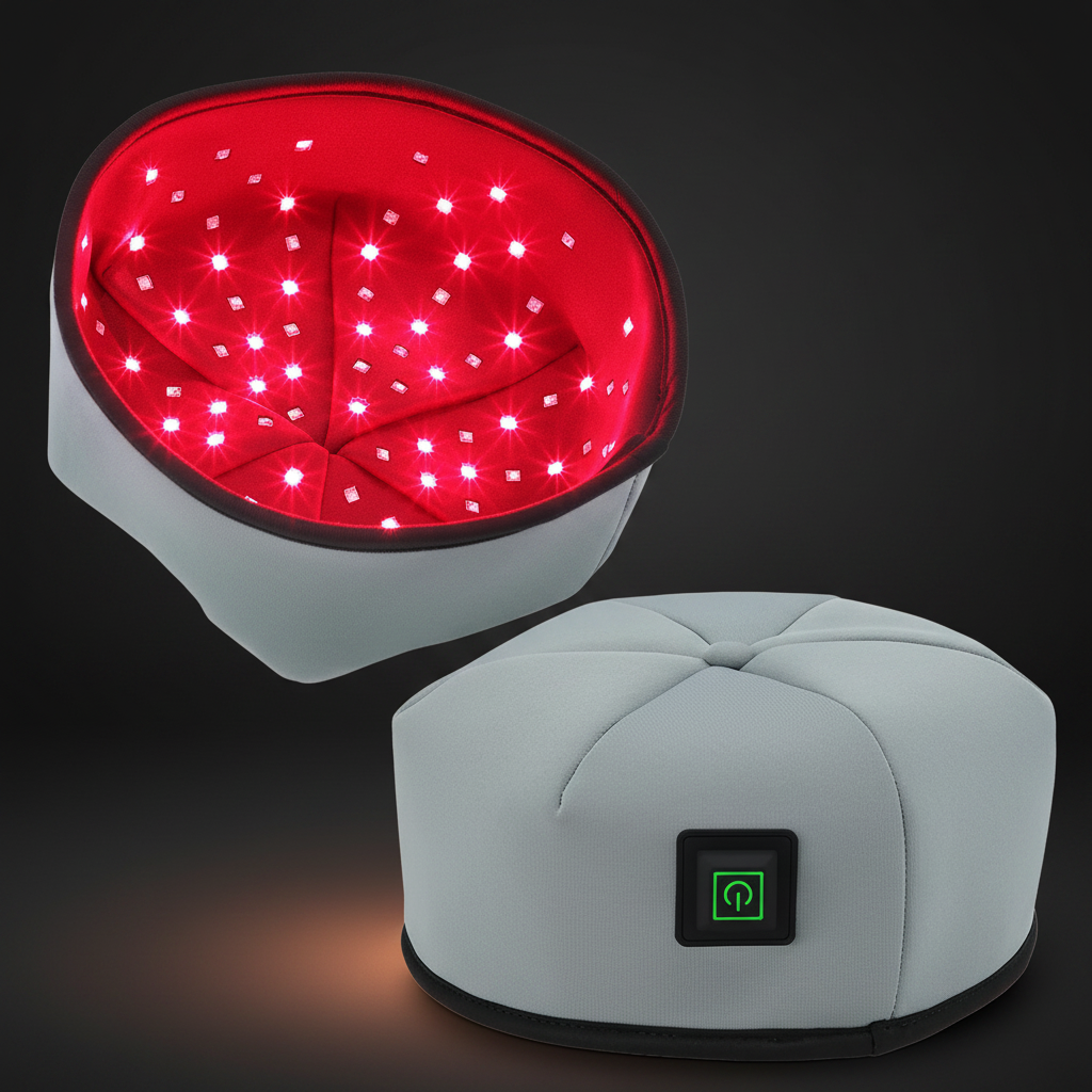 Roodlichttherapie Haargroei Helm 660nm & 830nm — achteraanzicht