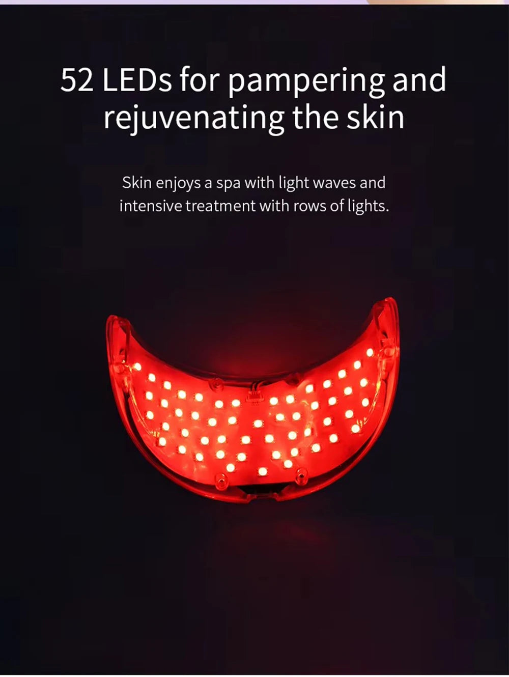 7-Kleuren Photon Nek LED Masker – Roodlicht Therapie, Anti-Aging & Huidverjonging