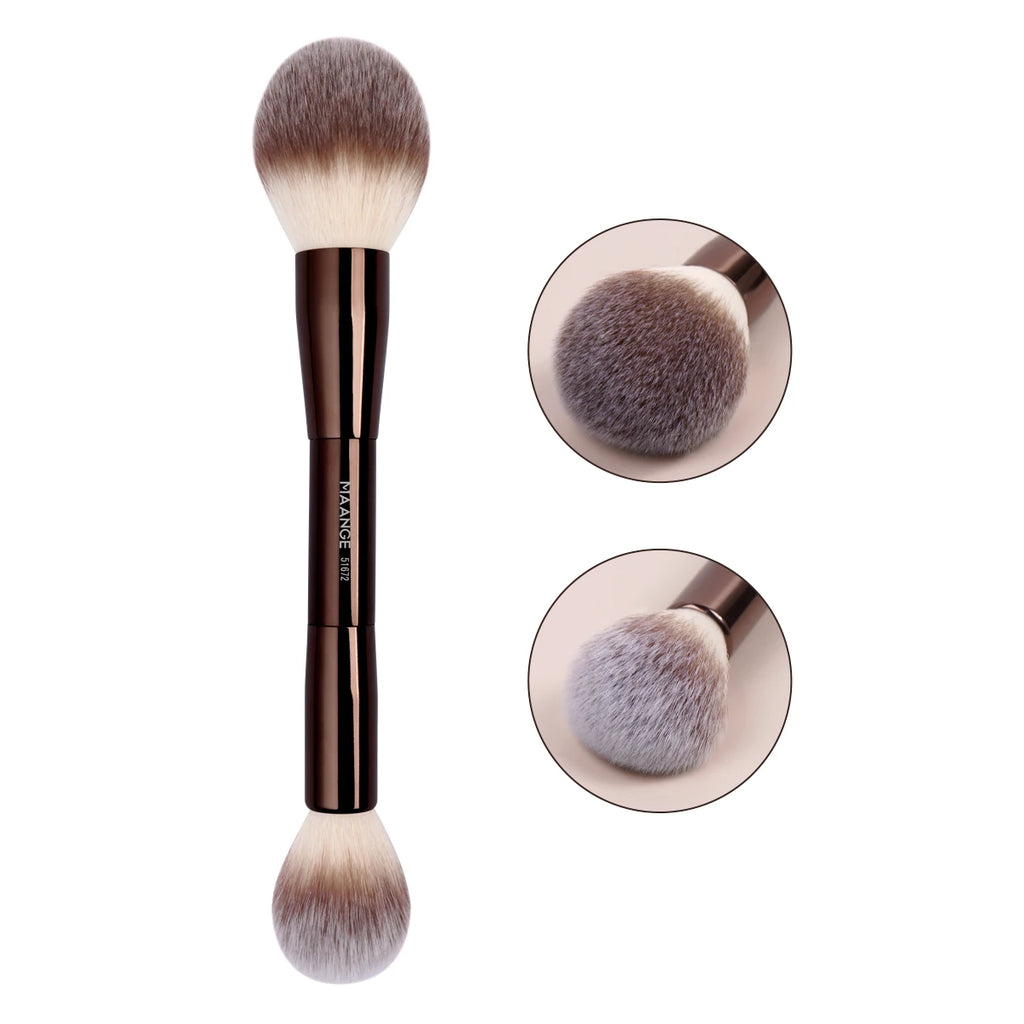 Maange Dubbelkops Make-up Kwast — Foundation, Poeder, Concealer & Blush