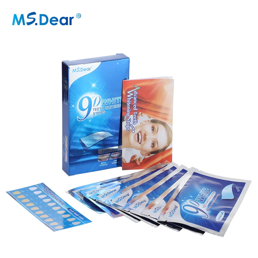 9D Gel Teeth Whitening Strips — Professionele Tandbleking Thuis