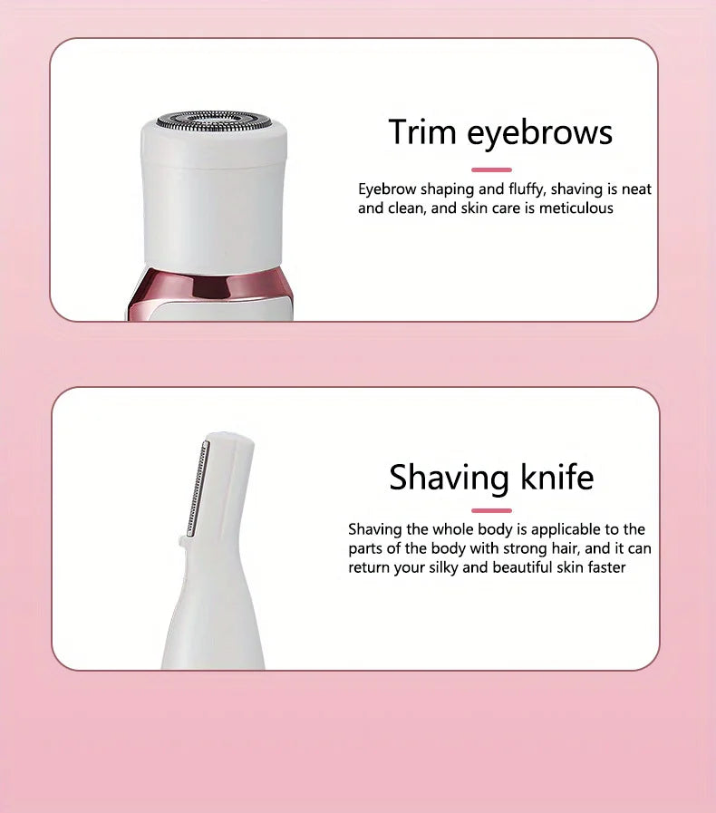 4-in-1 Elektrische Dames Epilator – Pijnloos Ontharen, Scheren & Trimmen