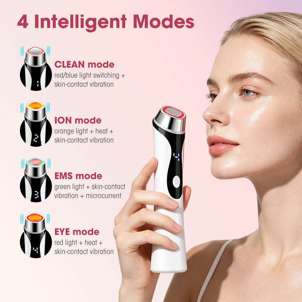 4-in-1 EMS Microcurrent Beauty Device – LED Lichttherapie & Lifting