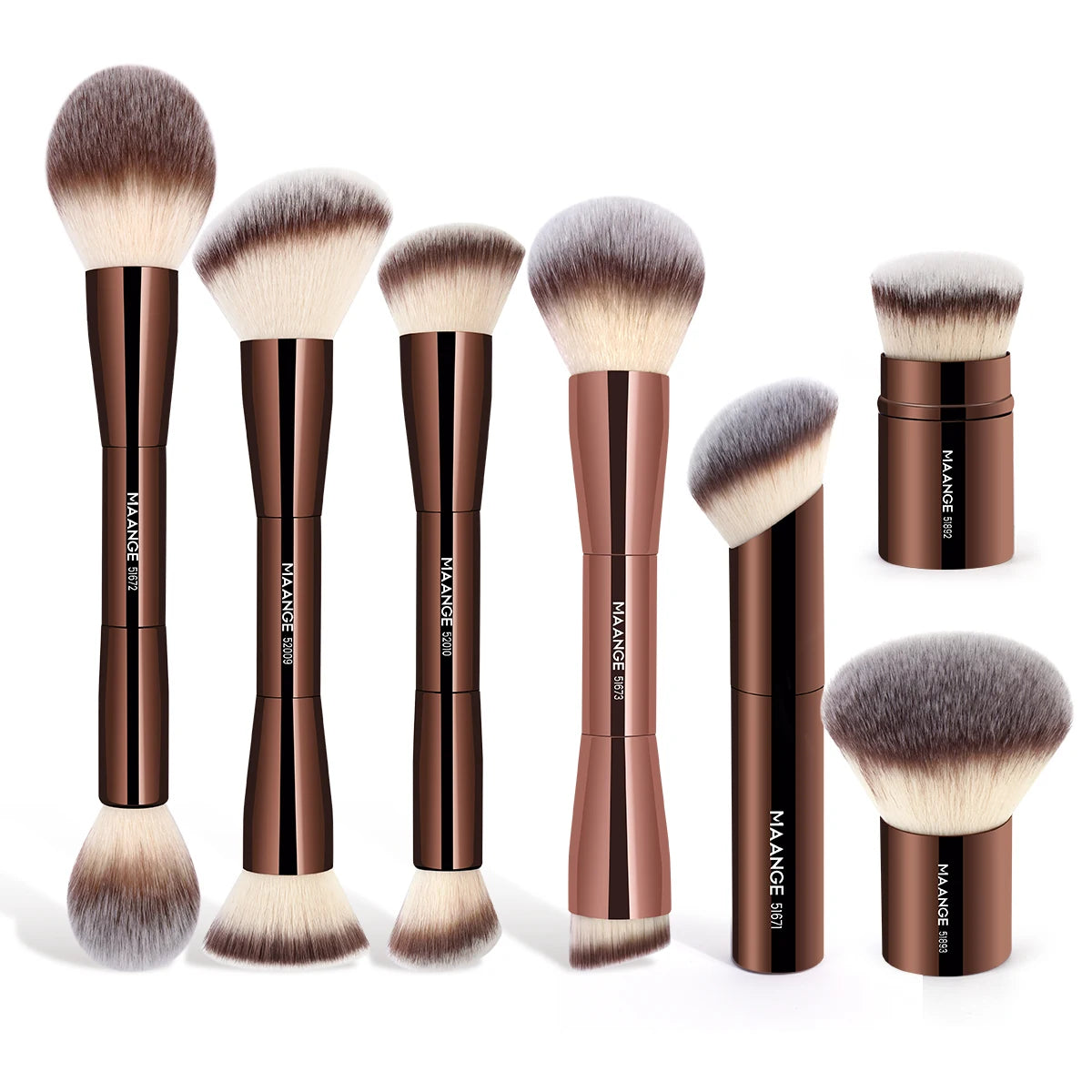 Maange Dubbelkops Make-up Kwast — Foundation, Poeder, Concealer & Blush