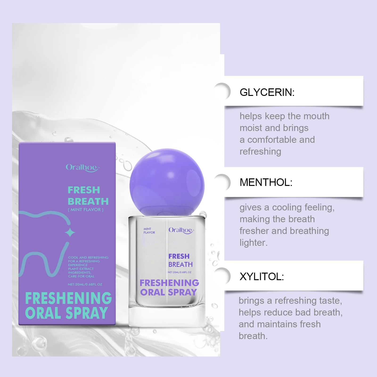 Mint Mondspray 20ml — Langdurig Frisse Adem & Alcoholvrij