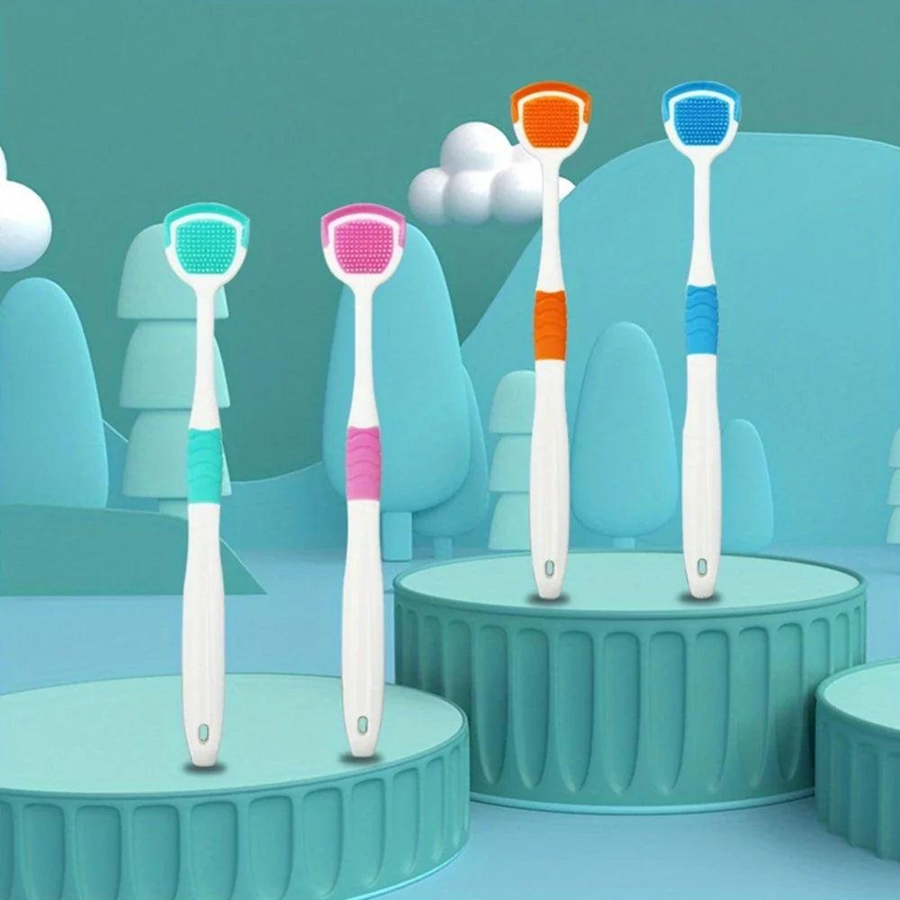 Tongreiniging met siliconen hulpmiddel voor dagelijkse mondhygiëne – Kenza Beauty Lab