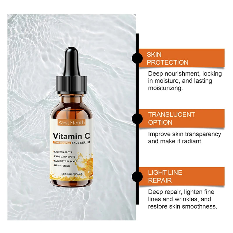 Vitamine C Whitening Serum — Vlekken Verwijderen, Brightening & Huidherstel
