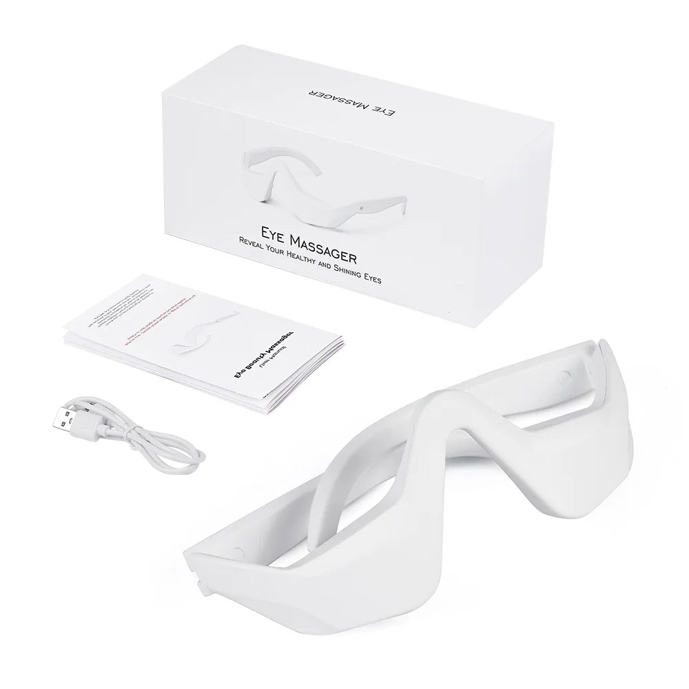 3D Oogmassager – Warmte, Vibratie & Acupressuur voor Ontspannen Ogen