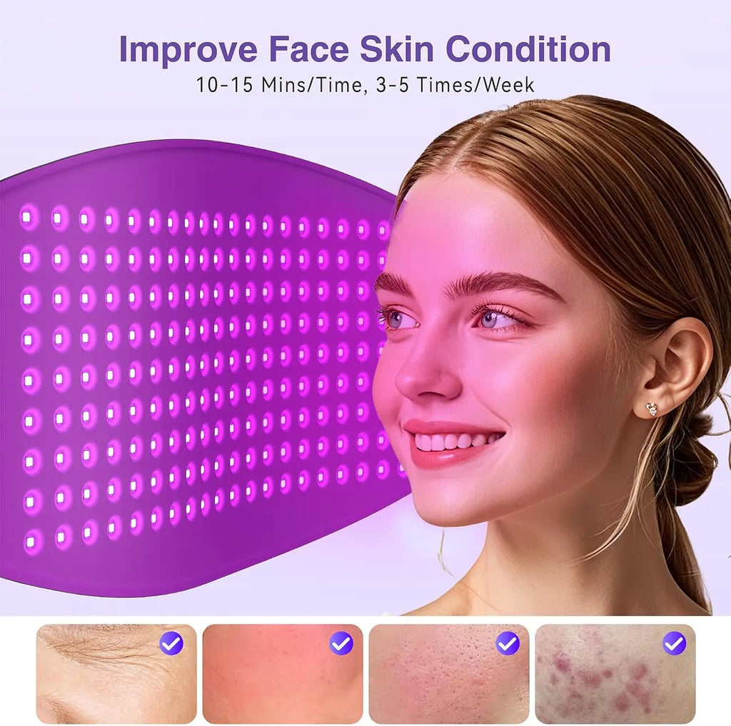 Hello Face L6 Roodlicht & Infrarood Therapiemasker – 510K Gecertificeerd