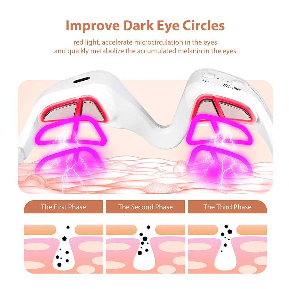 3D Oogmassager – Warmte, Vibratie & Acupressuur voor Ontspannen Ogen
