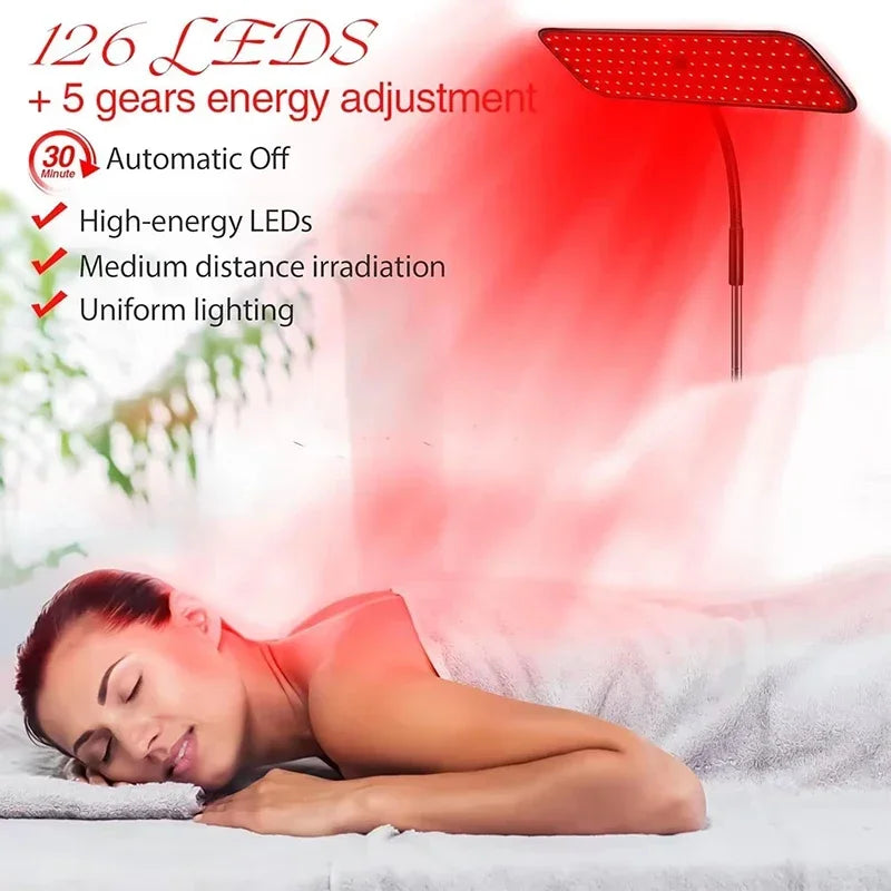 660nm & 850nm LED Roodlichttherapie Lamp – Huid & Spierherstel